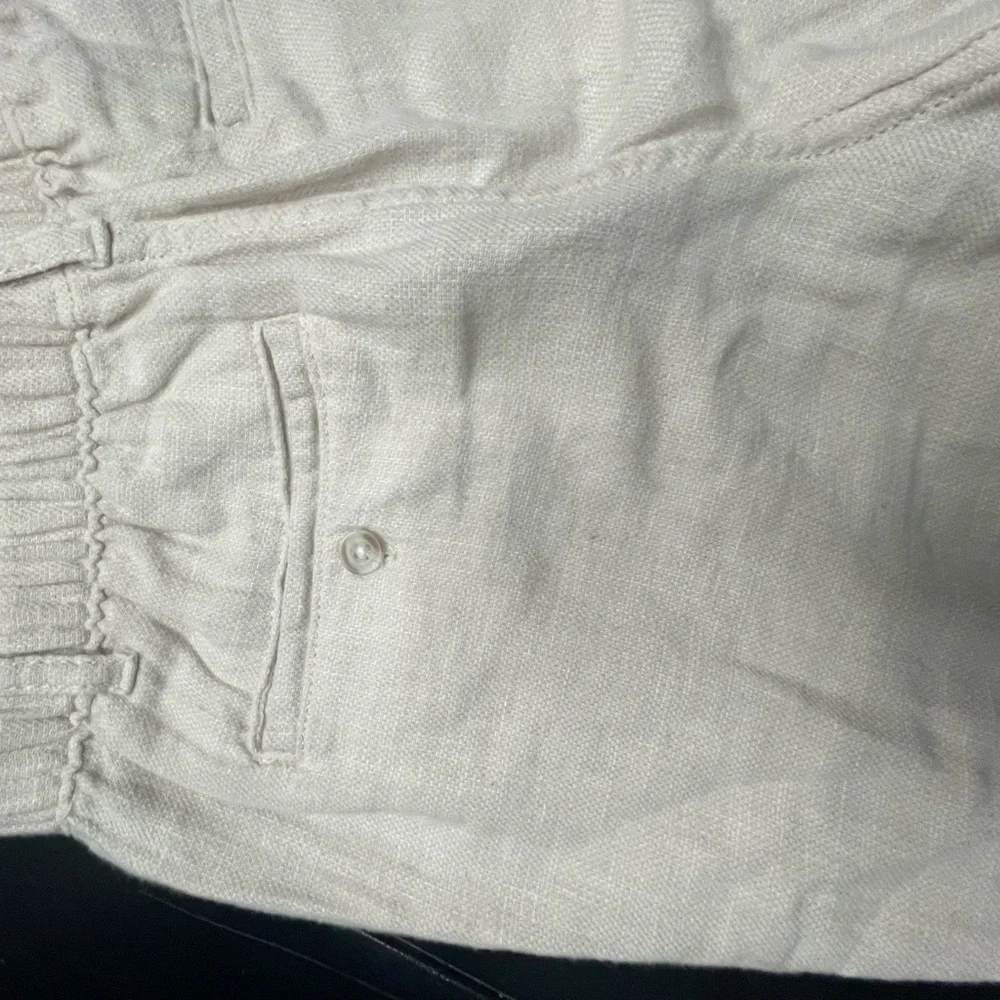 Gymboree Kids Cream Linen Blend Shorts
